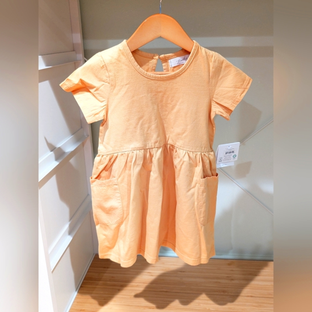 Pehr 2T toddler dress marigold color